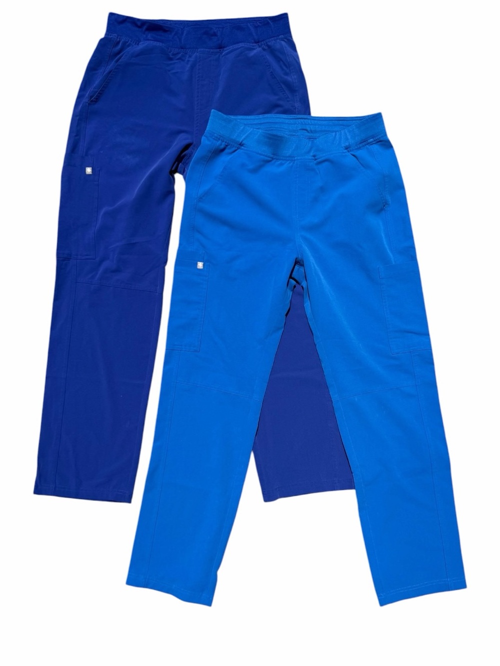 FIGS Axim Straight Leg Scrub Pants Men’s Medium Royal Blue Deep Royal Blue Lot 2